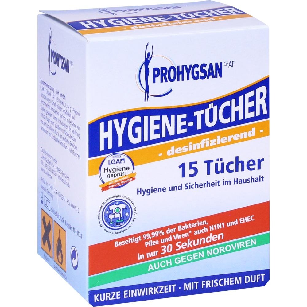 Prohygsan Hygiene Tücher AF desinfiziere, 15 St.