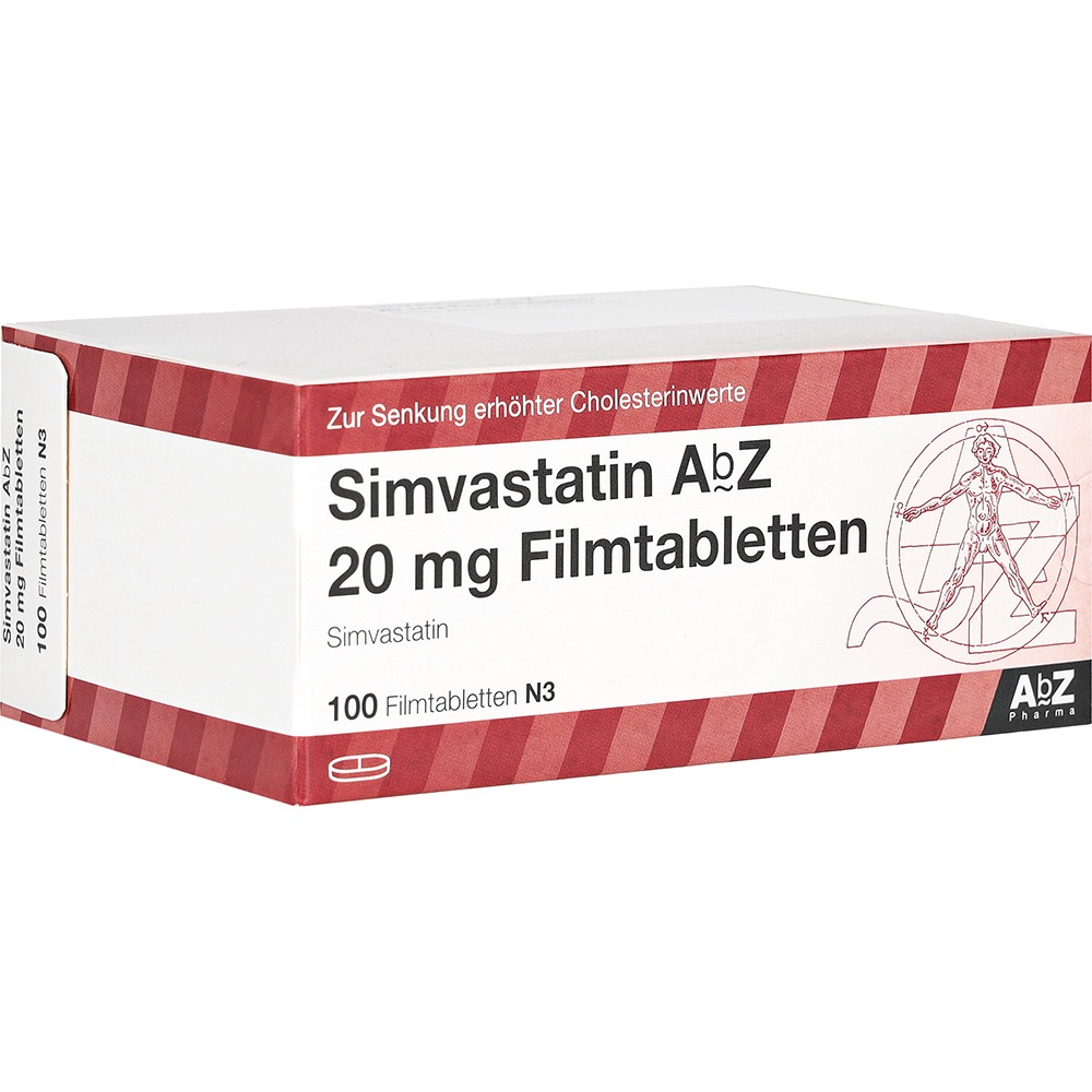 Simvastatin AbZ 20 mg Filmtabletten, 100 St.