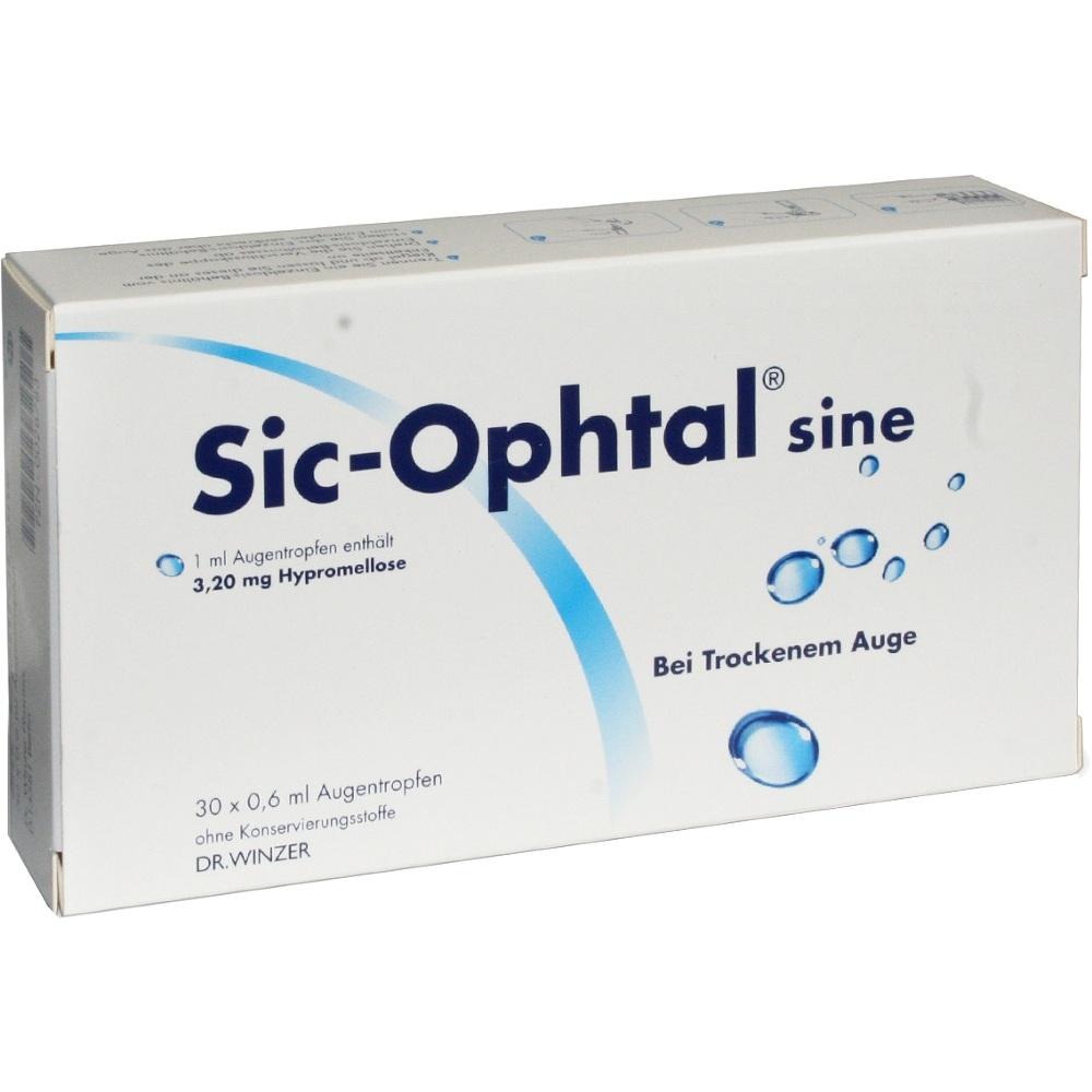 SIC Ophtal sine Einzeldosispipette Augentropfen, 30 x 0,6 ml