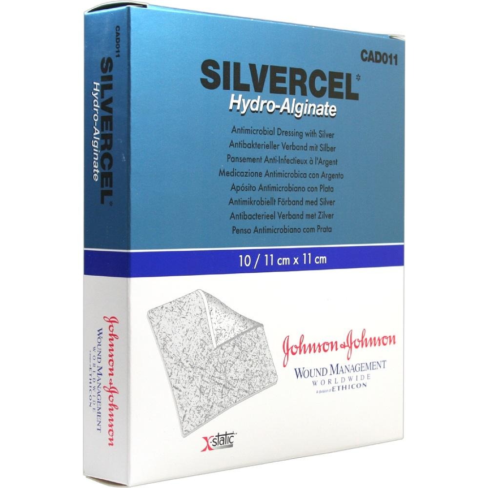 Silvercel Hydroalginat Verband 11x11 cm, 10 St.