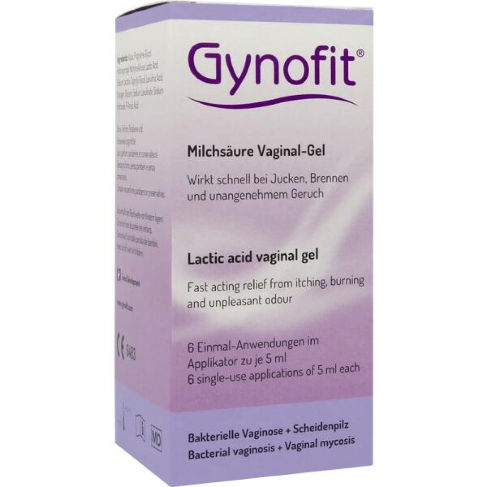Gynofit Vaginal Gel mit Milchsäure, 6 x 5 ml