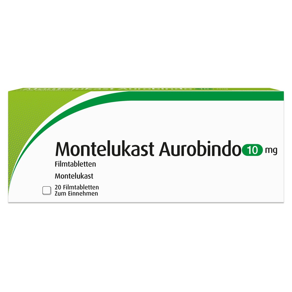 Montelukast Aurobindo 10 mg Filmtablette, 20 St.