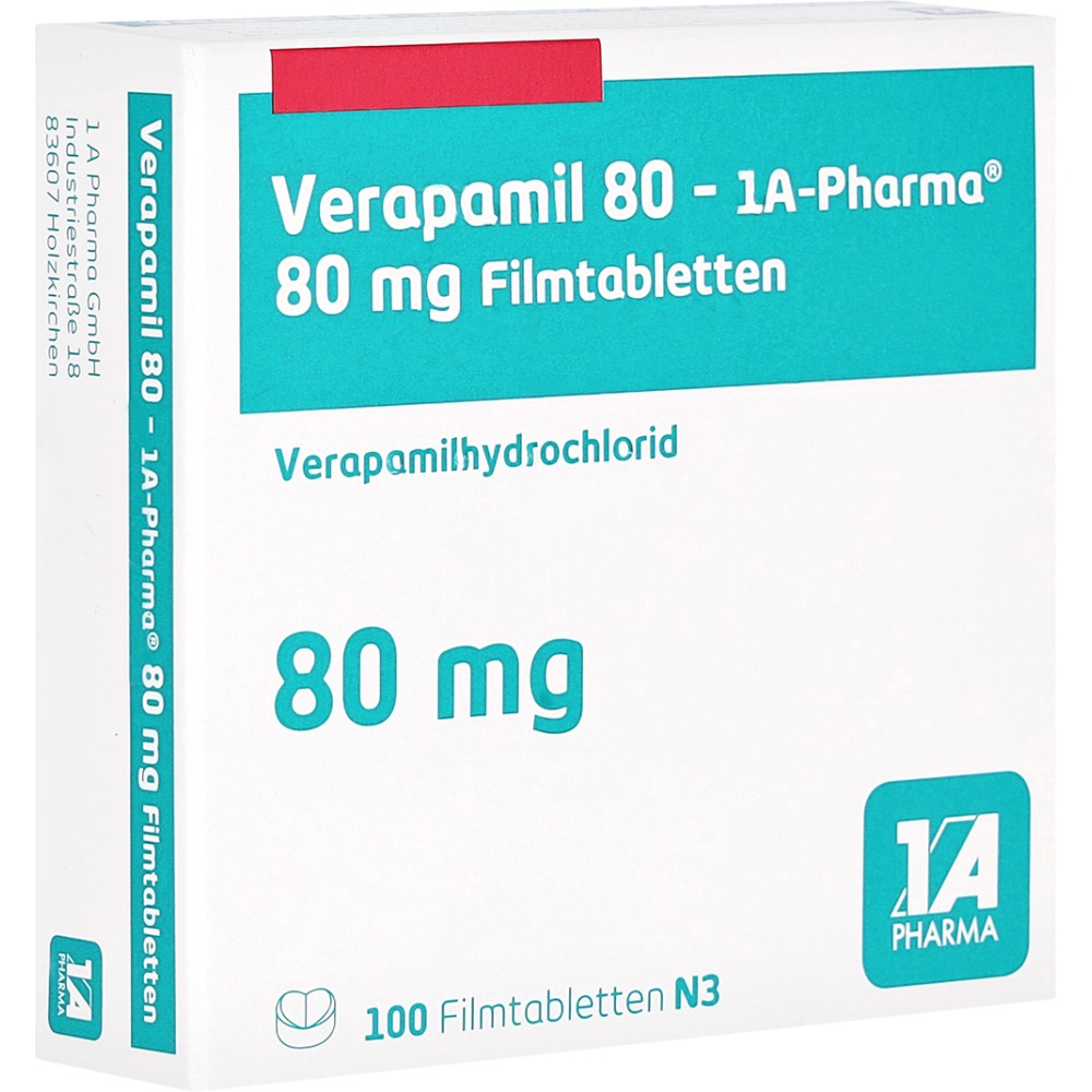Verapamil 80-1a Pharma Filmtabletten, 100 St.