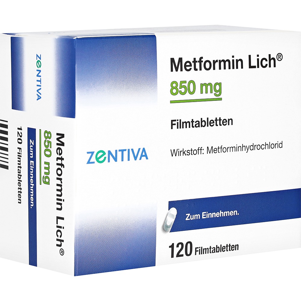 Metformin Lich 850 mg Filmtabletten, 120 St.