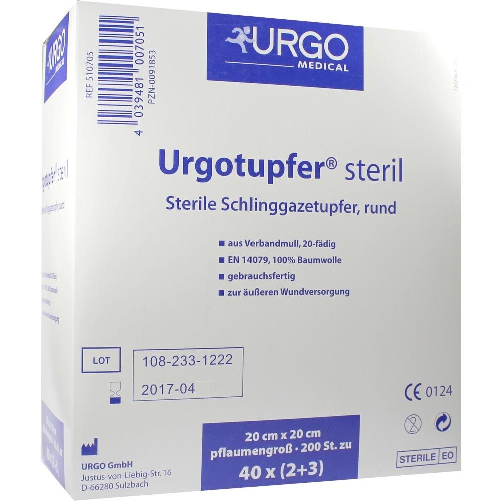 Urgotupfer Pflaumengroß Steril 2+3, 200 St.