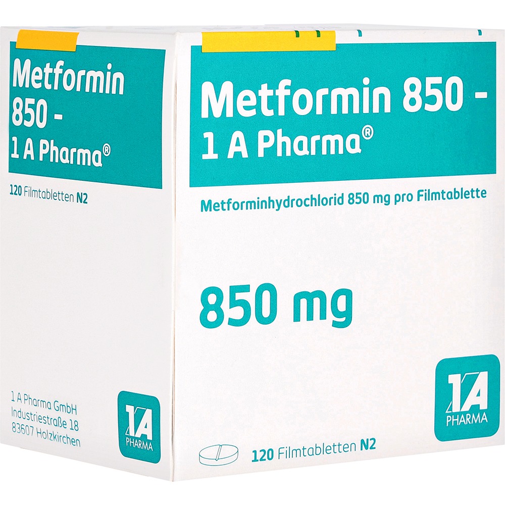 Metformin 850-1a Pharma Filmtabletten, 120 St.