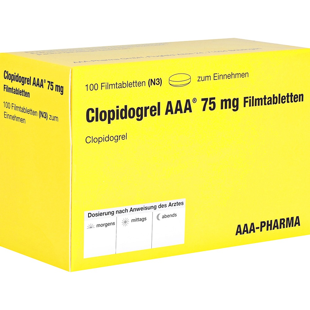 Clopidogrel AAA 75 mg Filmtabletten, 100 St.