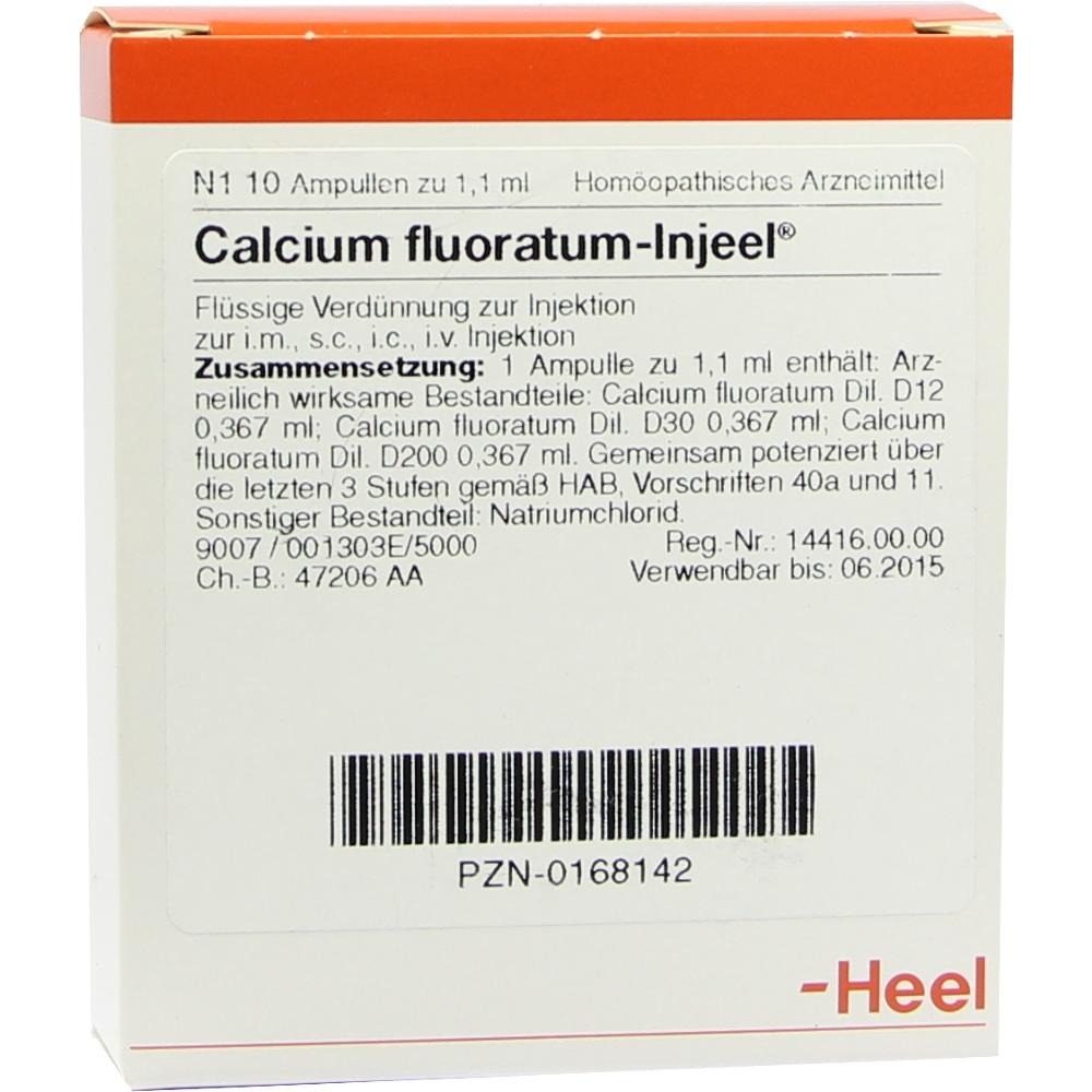Calcium Fluoratum Injeel Ampullen, 10 St.