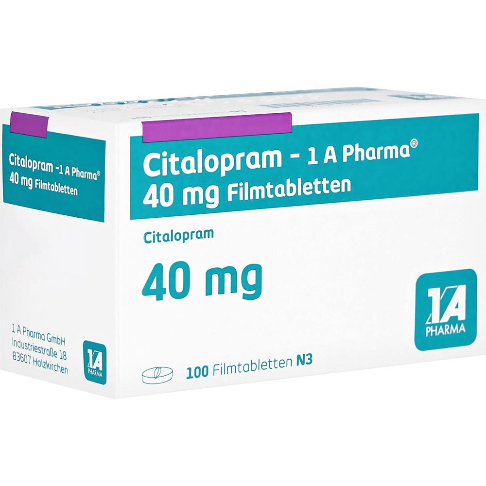 Citalopram-1a Pharma 40 mg Filmtabletten, 100 St.