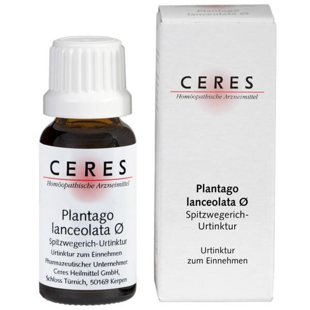 Ceres Plantago Lanceolata Urtinktur, 20 ml