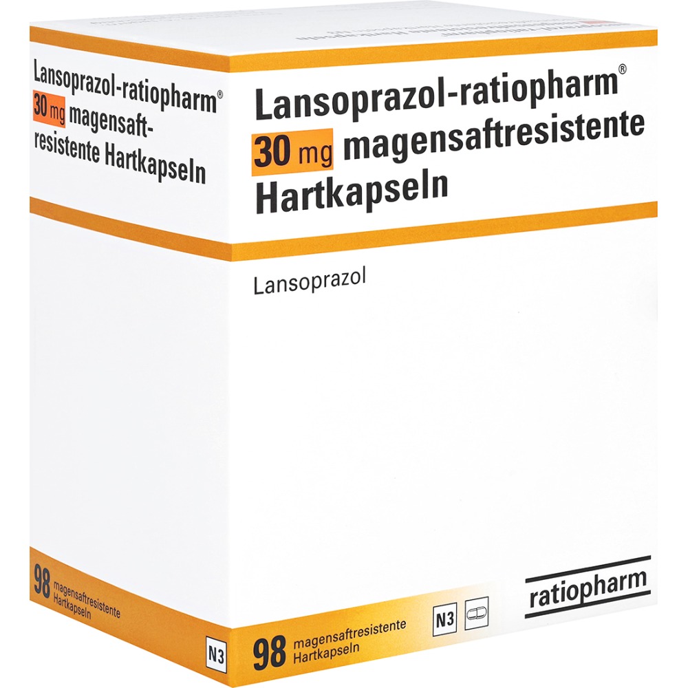 Lansoprazol-ratiopharm 30 mg magensaftre, 98 St.
