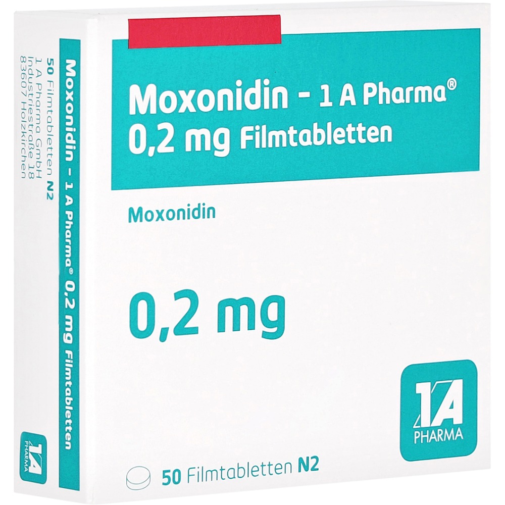 Moxonidin-1a Pharma 0,2 mg Filmtabletten, 50 St.
