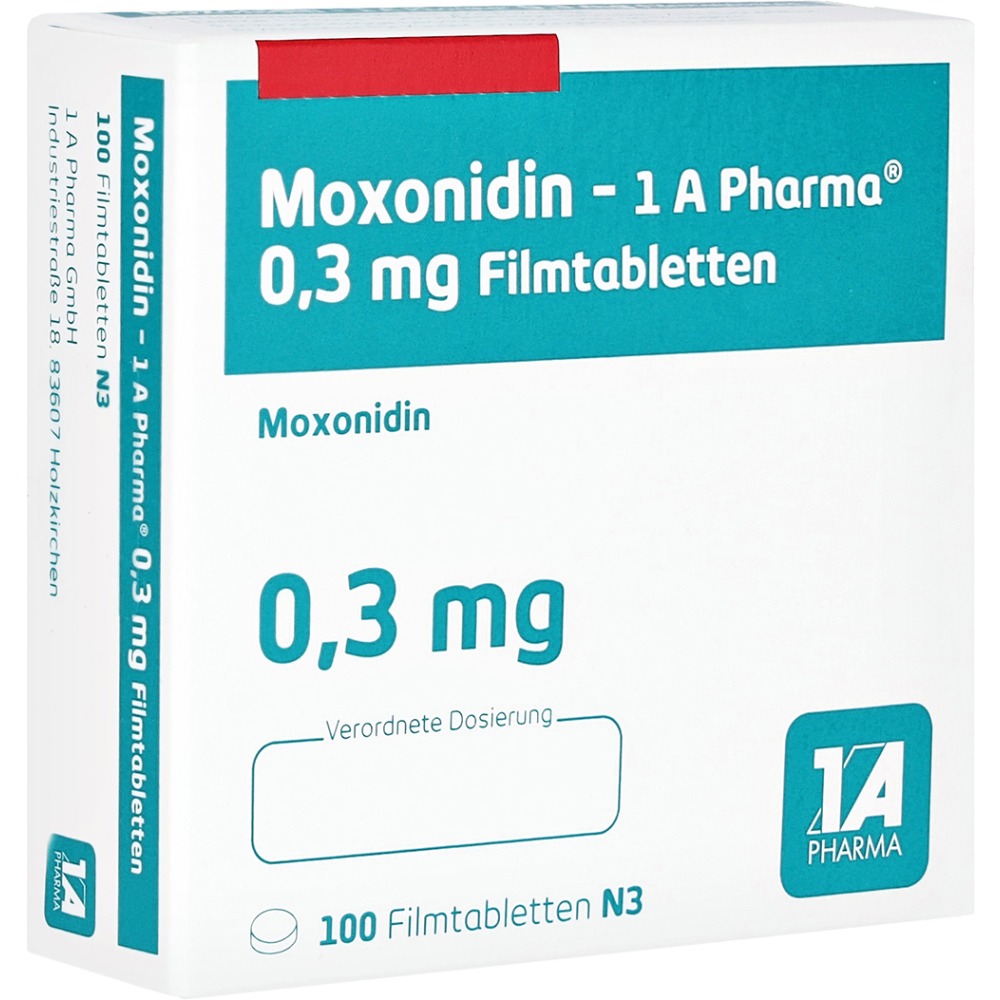Moxonidin-1a Pharma 0,3 mg Filmtabletten, 100 St.