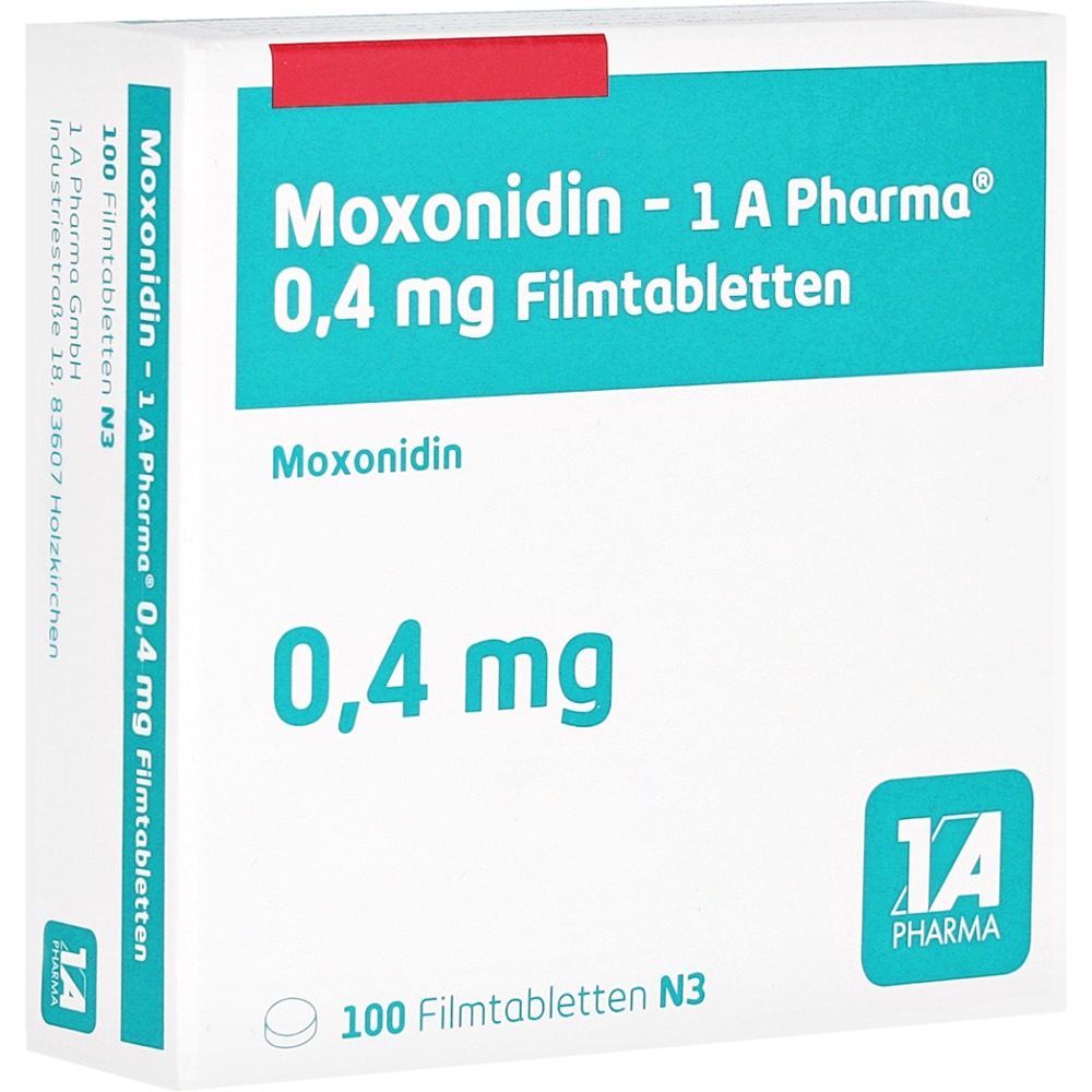 Moxonidin-1a Pharma 0,4 mg Filmtabletten, 100 St.