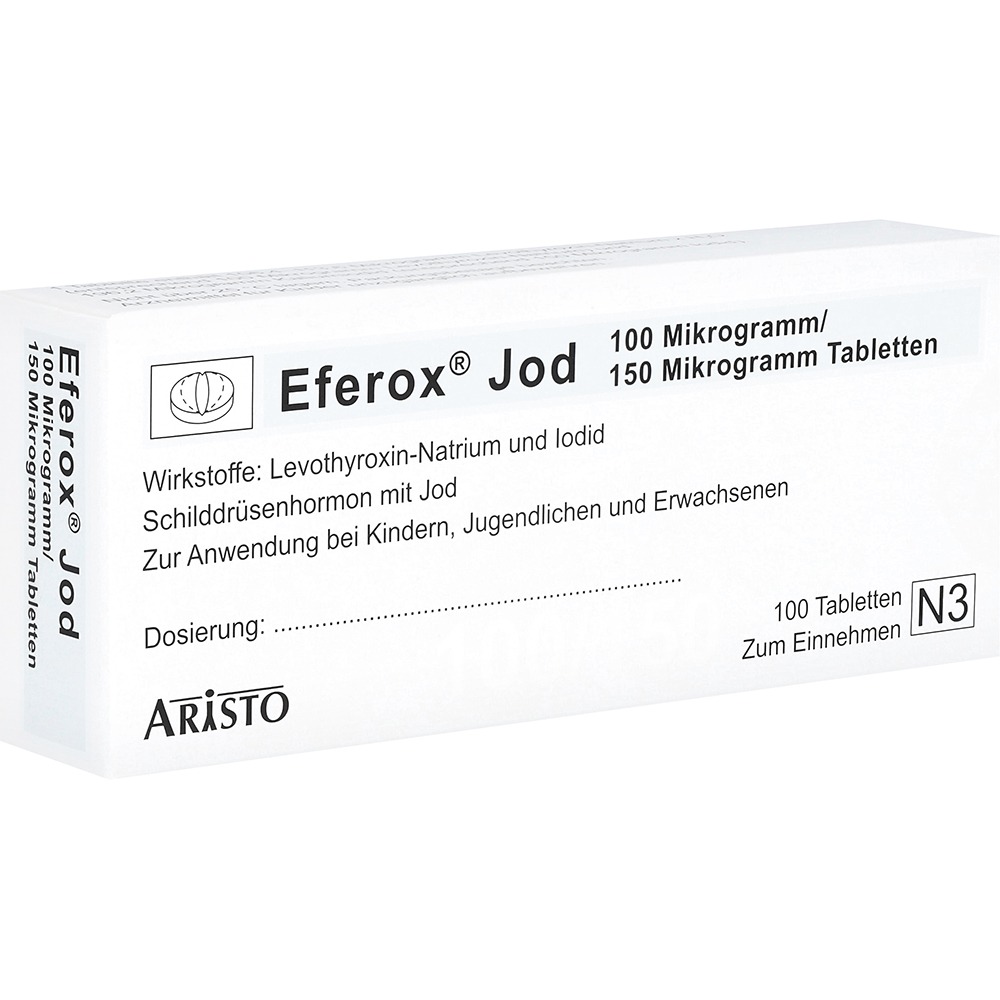 Eferox Jod 100 µg/150 µg Tabletten, 100 St.