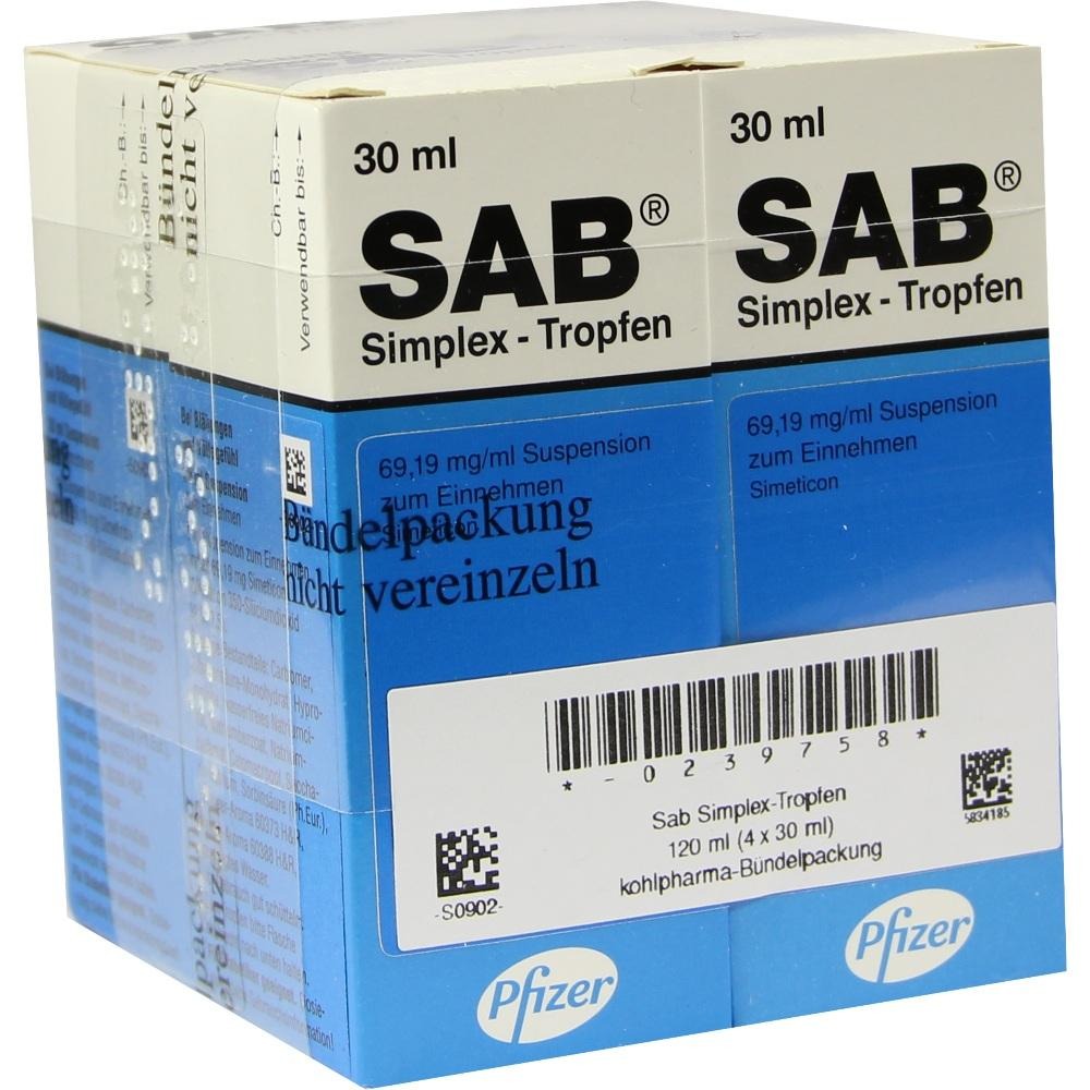 SAB Simplex Suspension zum Einnehmen, 4 x 30 ml