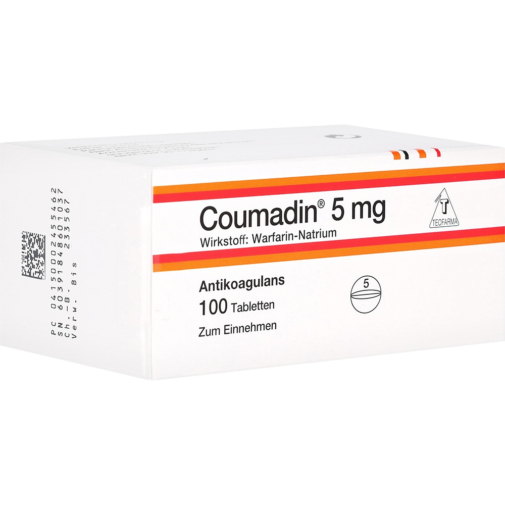 Coumadin 5 mg Tabletten, 100 St.