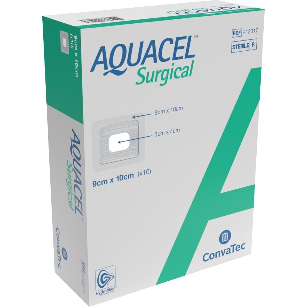 Aquacel Surgical 9x10 cm Verband, 10 St.