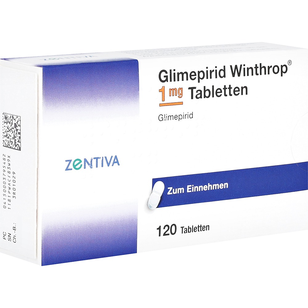 Glimepirid Winthrop 1 mg Tabletten, 120 St.