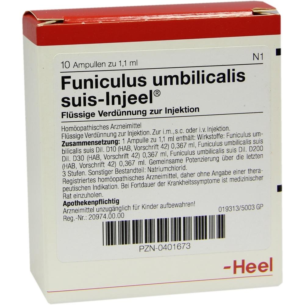 Funiculus Umbilicalis suis Injeel Ampull, 10 St.
