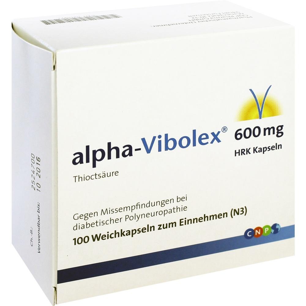Alpha Vibolex 600 mg HRK Weichkapseln, 100 St.