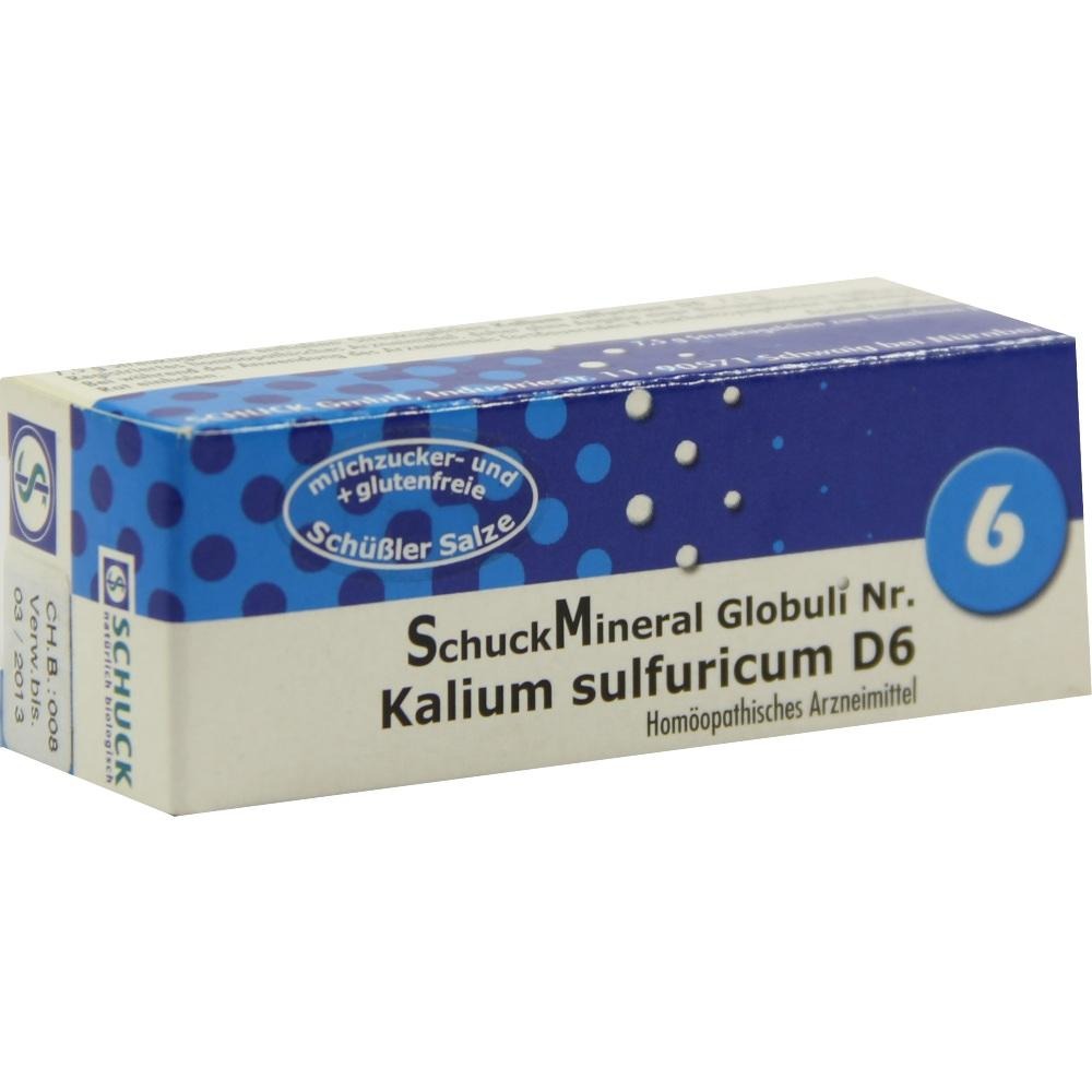 Schuckmineral Globuli 6 Kalium sulfuricu, 7,5 g