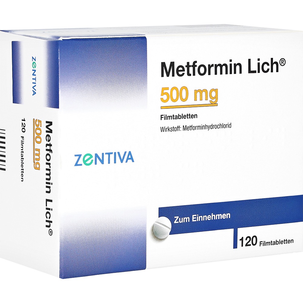 Metformin Lich 500 mg Filmtabletten, 120 St.