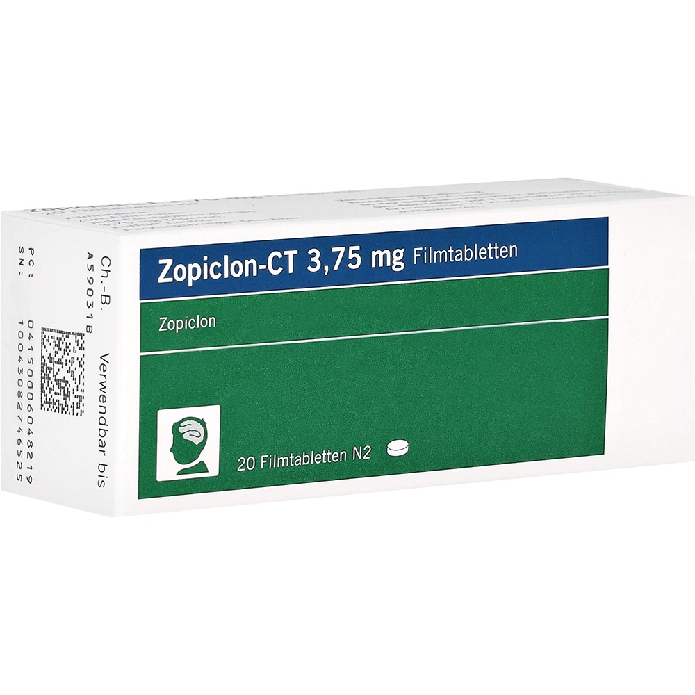 Zopiclon-ct 3,75 mg Filmtabletten, 20 St.
