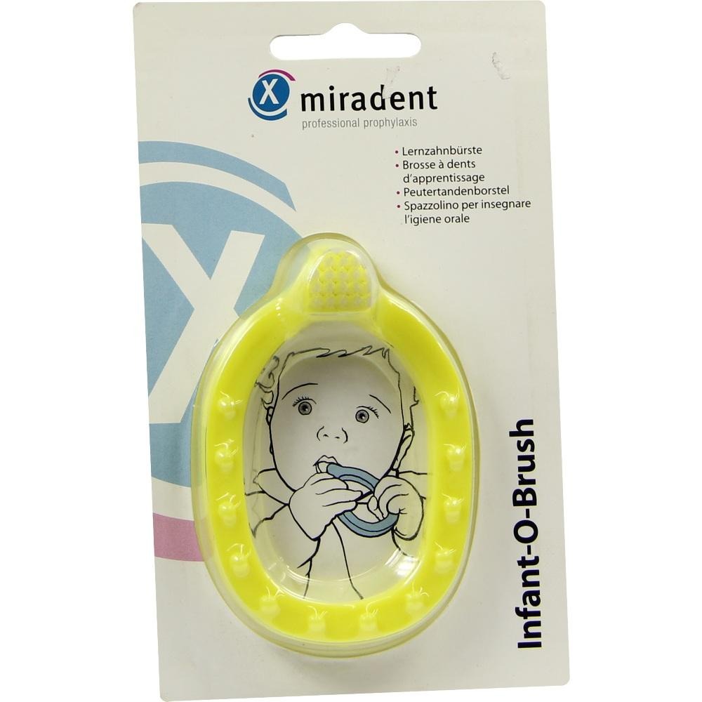 Miradent Kinder Lernzahnbürst Infant-O-Brush gelb, 1 St.