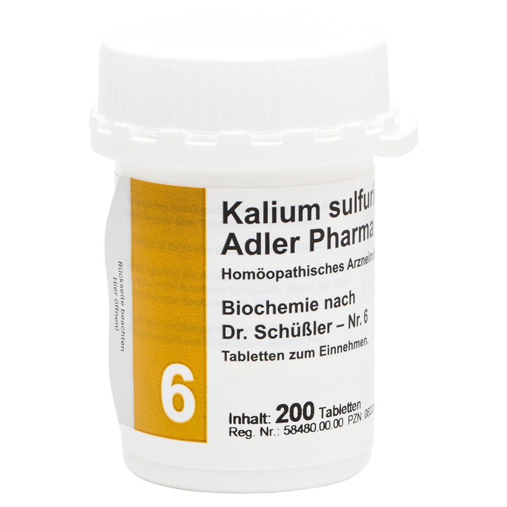 Biochemie Adler 6 Kalium sulfuricum D 6, 200 St.