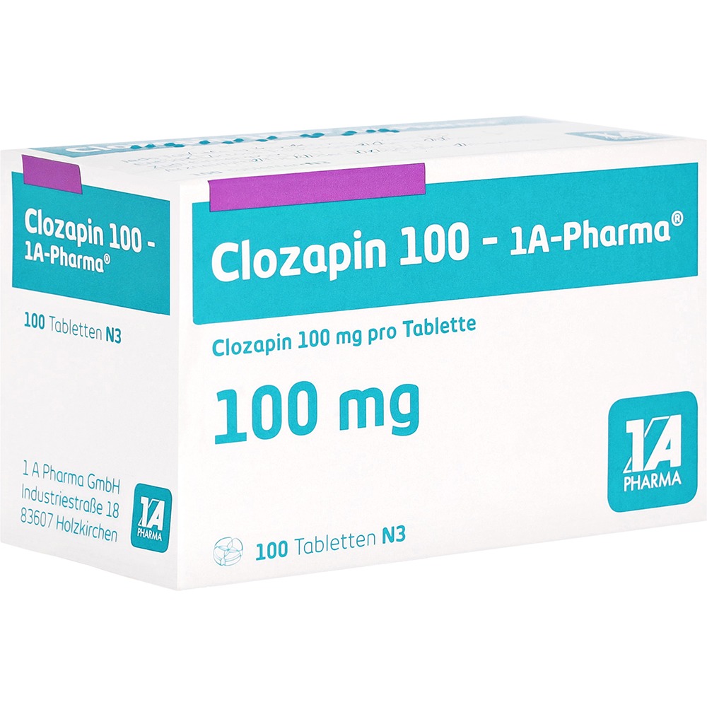 Clozapin 100-1a Pharma Tabletten, 100 St.