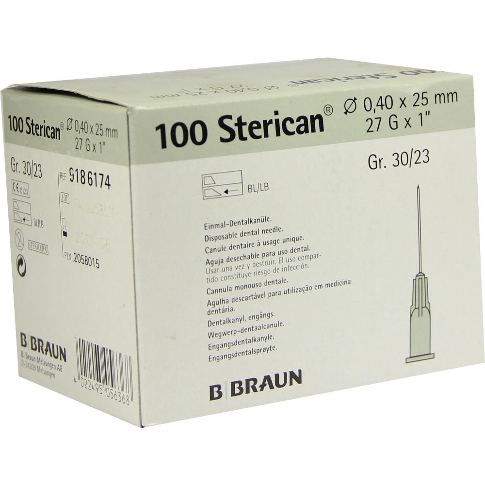 Sterican Dentalkan.luer 0,4x25 mm, 100 St.