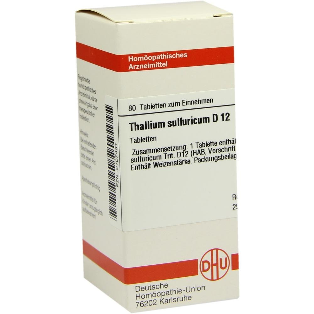 Thallium Sulfuricum D 12 Tabletten, 80 St.