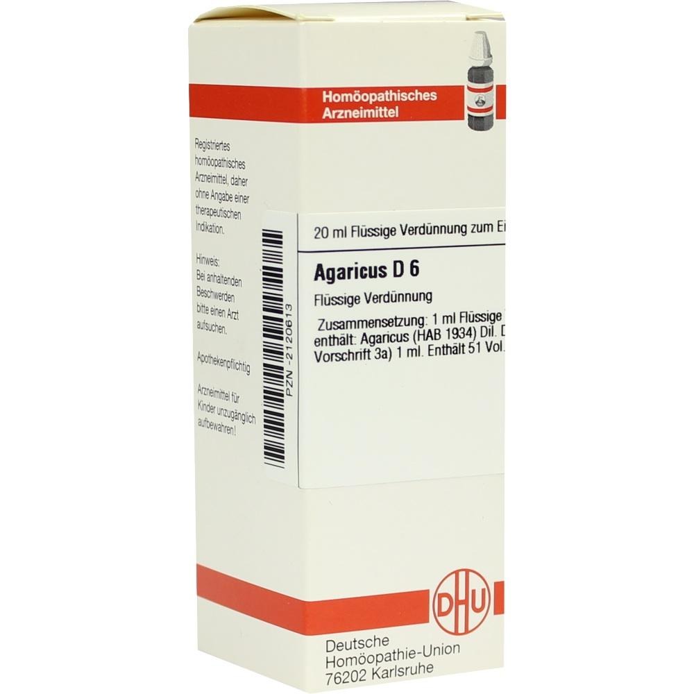 Agaricus D 6 Dilution, 20 ml