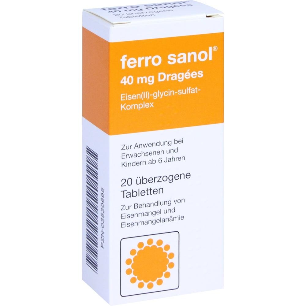Ferro Sanol Überzogene Tabletten, 20 St.