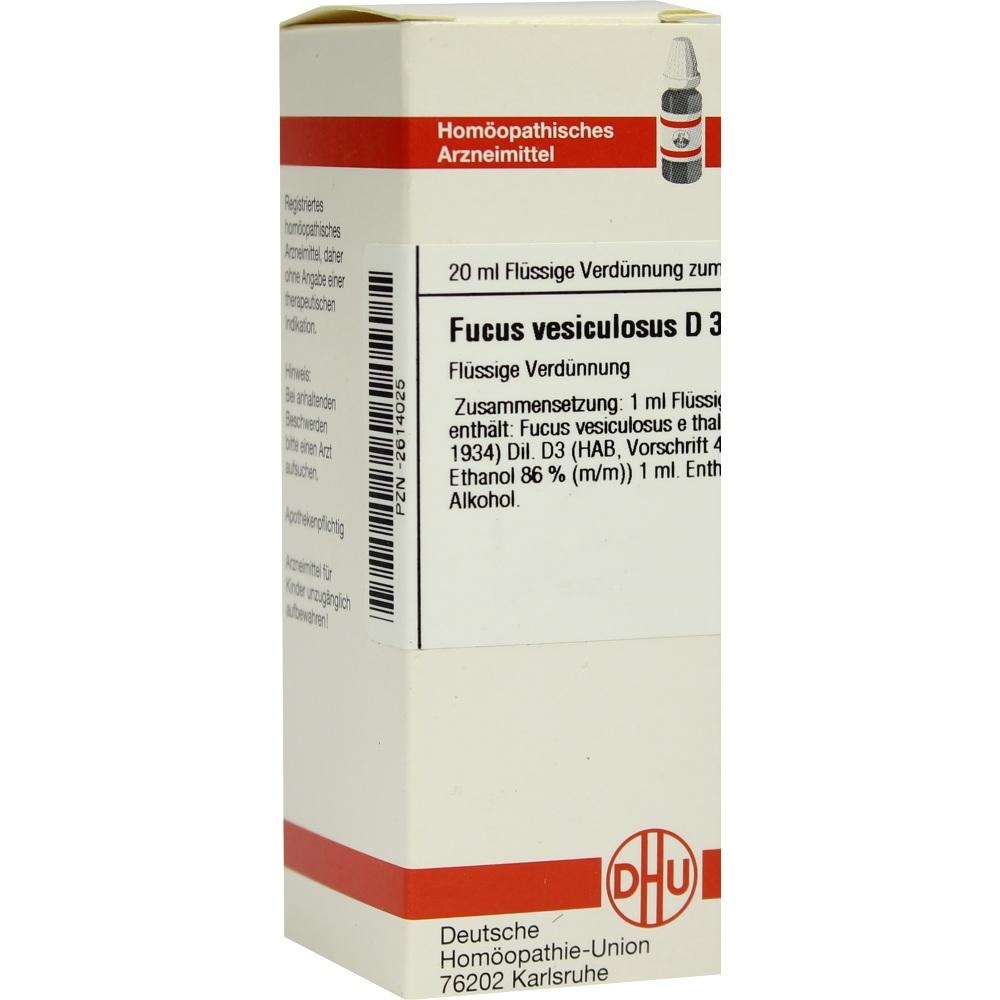 Fucus Vesiculosus D 3 Dilution, 20 ml