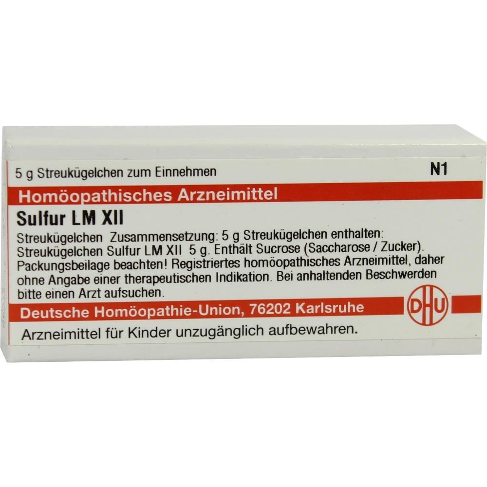Sulfur LM XII Globuli, 5 g