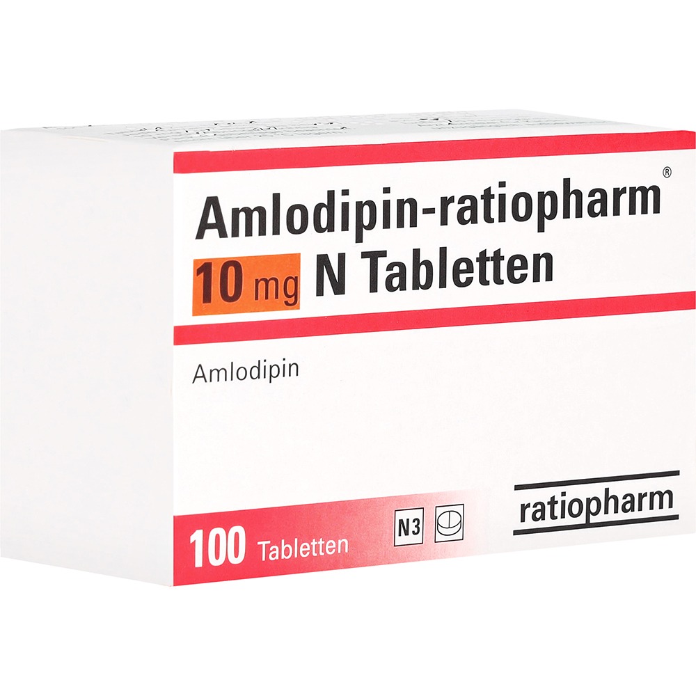 Amlodipin-ratiopharm 10 mg N Tabletten, 100 St.