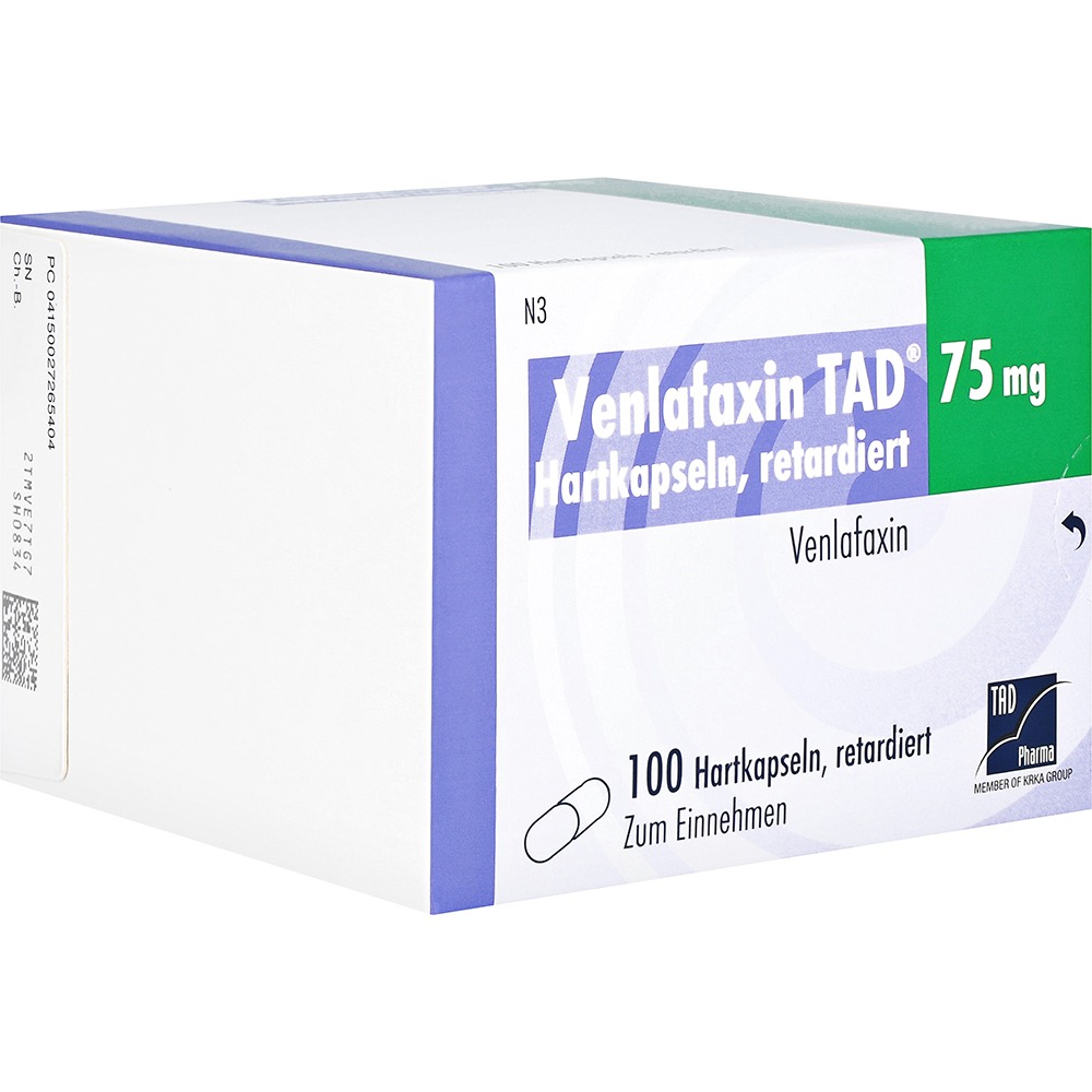 Venlafaxin TAD 75 mg Hartkapseln retardi, 100 St.
