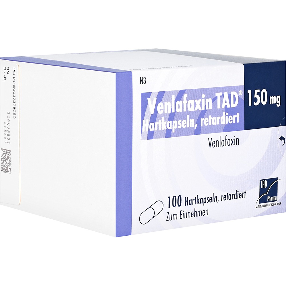 Venlafaxin TAD 150 mg Hartkapseln retard, 100 St.