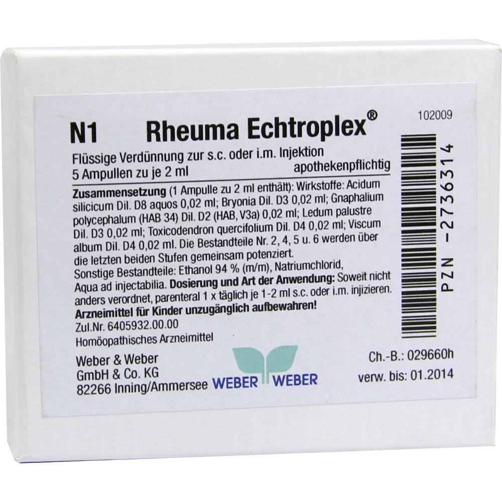 Rheuma Echtroplex Injektionslösung, 5 x 2 ml