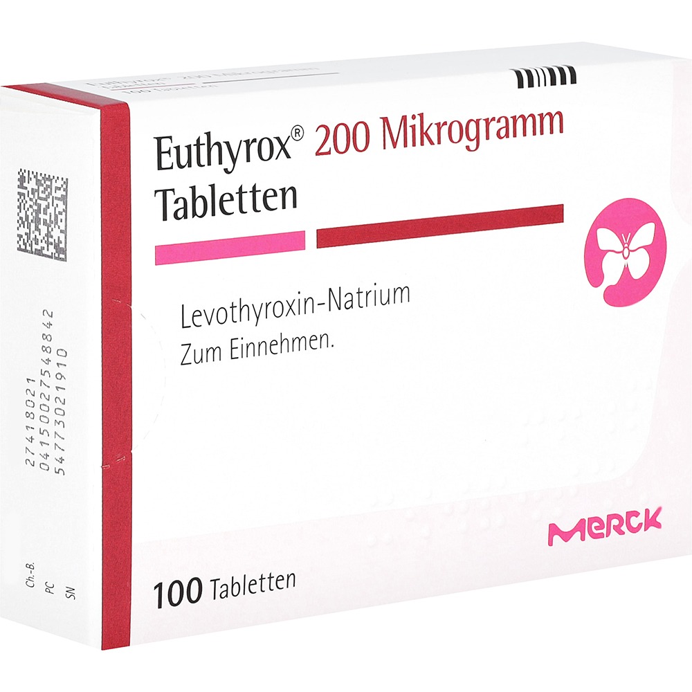 Euthyrox 200 Mikrogramm Tabletten, 100 St.