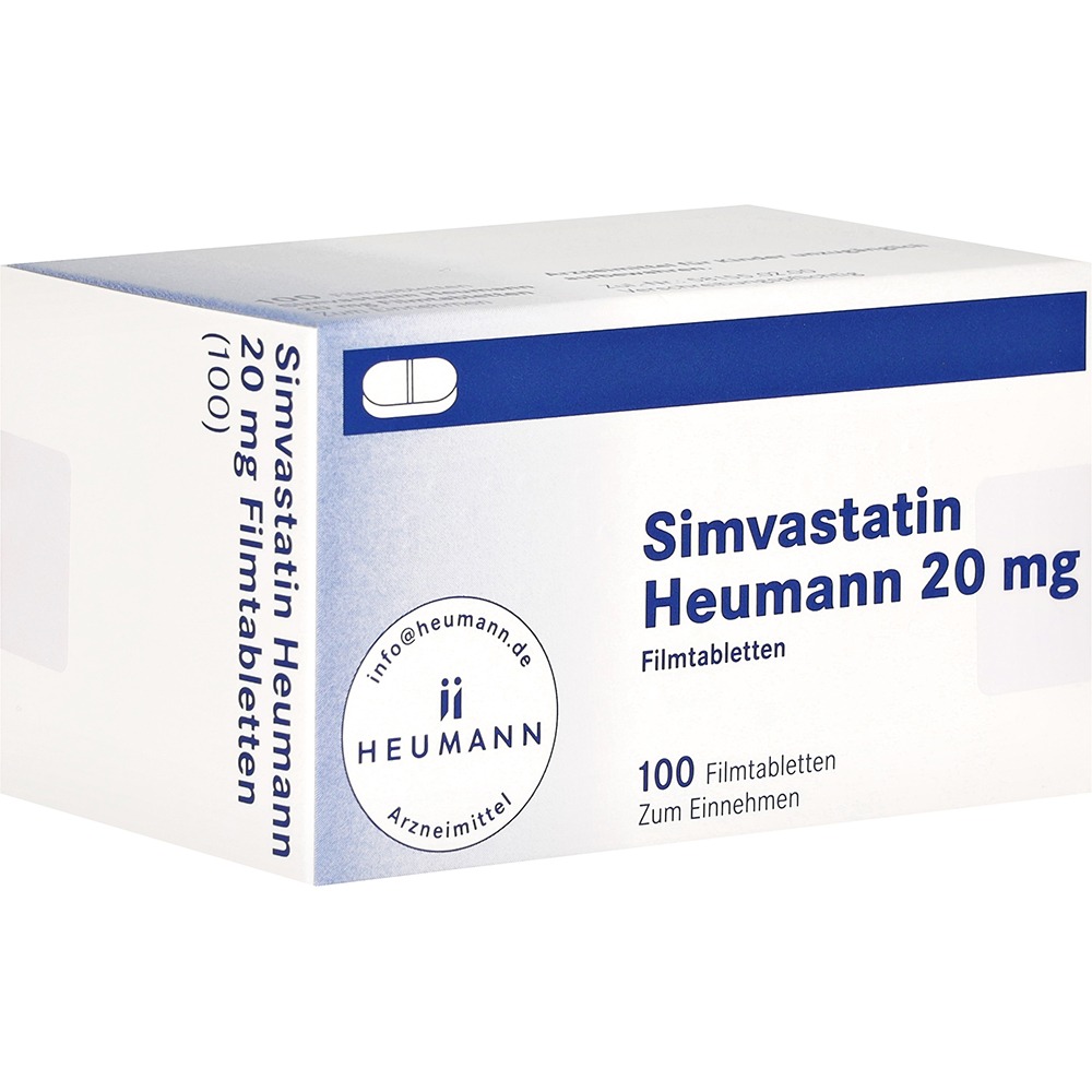 Simvastatin Heumann 20 mg Filmtabletten, 100 St.