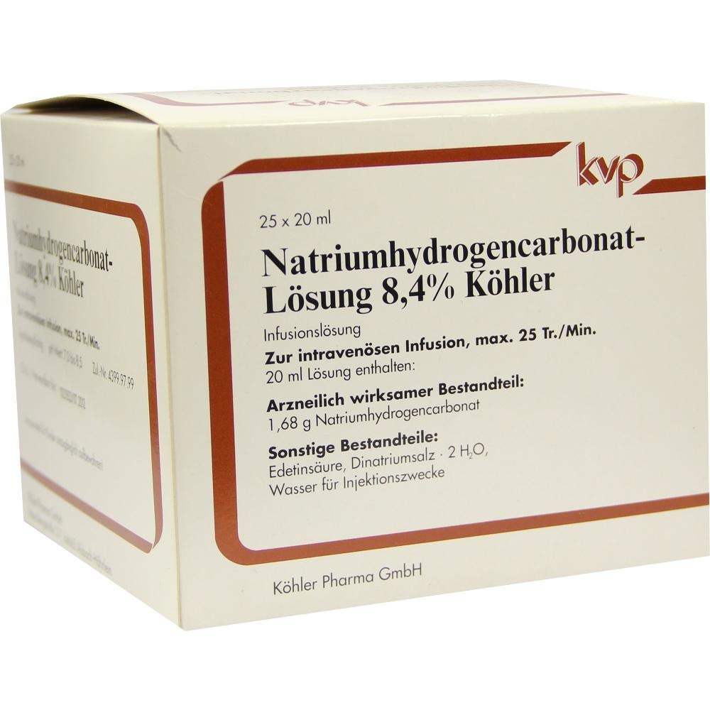 Natriumhydrogencarbonat-Lösung 8,4% Köhler, 25 x 20 ml