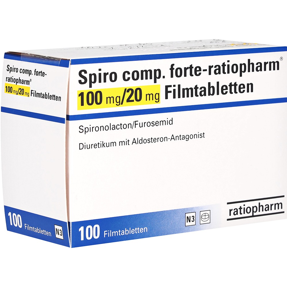 Spiro Comp. Forte-ratiopharm 100 mg/20 m, 100 St.