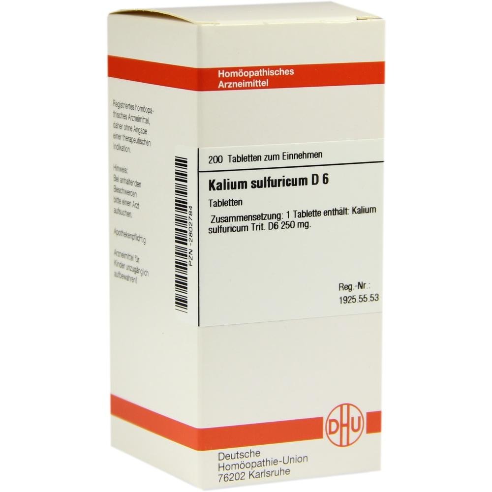 Kalium Sulfuricum D 6 Tabletten, 200 St.