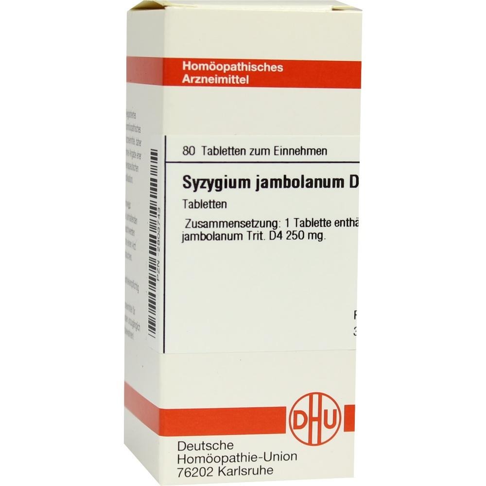 Syzygium Jambolanum D 4 Tabletten, 80 St.