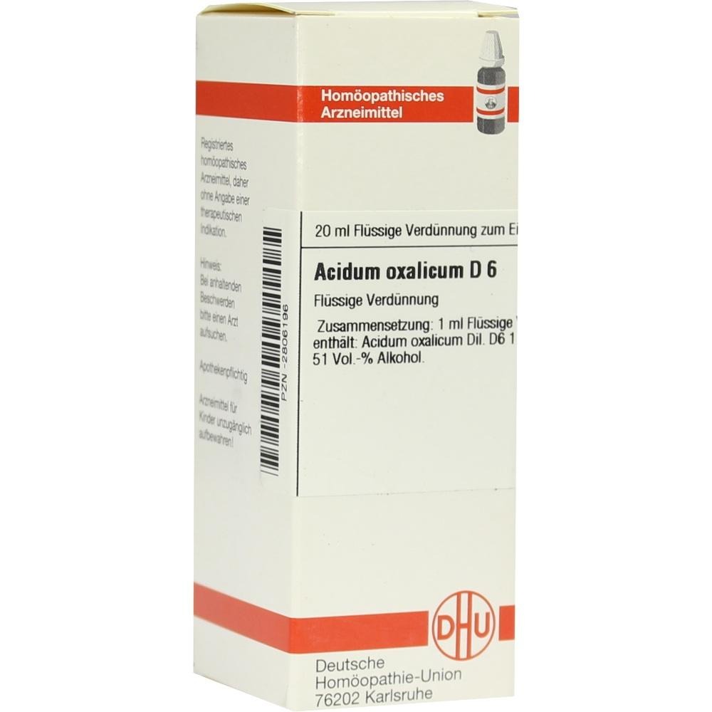 Acidum Oxalicum D 6 Dilution, 20 ml