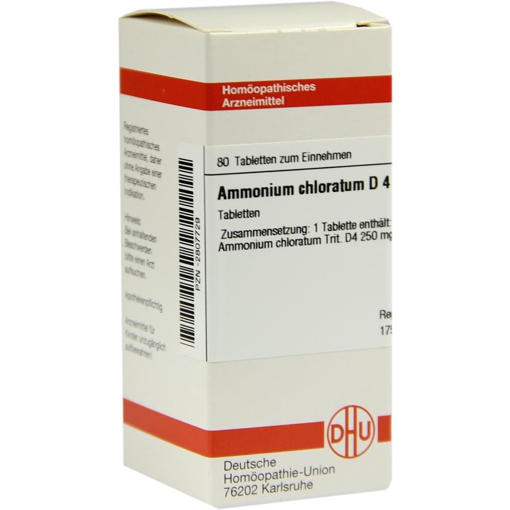 Ammonium Chloratum D 4 Tabletten, 80 St.