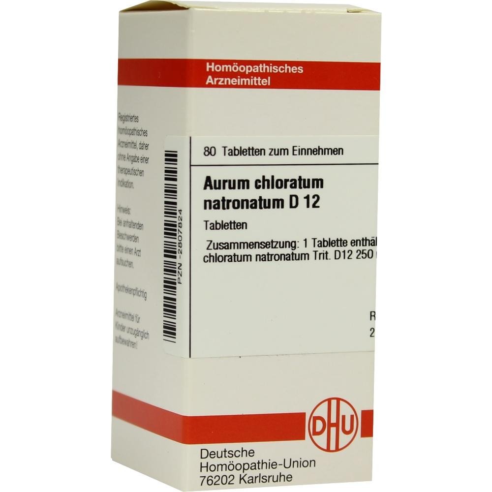 Aurum Chloratum Natronatum D 12 Tablette, 80 St.